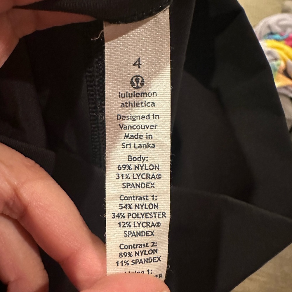 Lululemon If You're Lucky Pant Black Heathered Mesh Athletic Work Out Leggings 4 - Picture 4 of 4